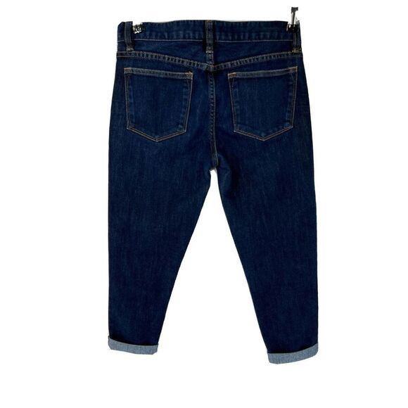 J. Crew Women's Toothpick Ankle Blue Jeans Cuffed Skinny - Picture 2 of 10